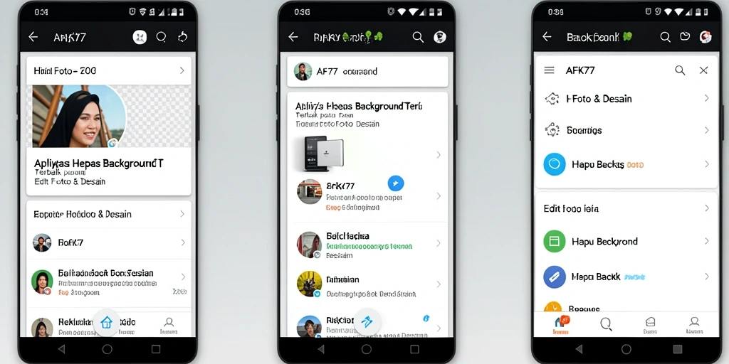 Antarmuka aplikasi AFK77 menampilkan proses hapus latar belakang yang efisien.