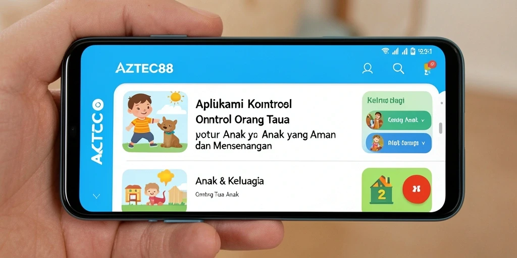 Antarmuka AZTEC88 yang intuitif untuk kontrol orang tua.