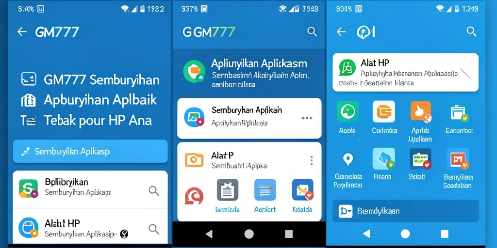 Tampilan antarmuka GM777 yang modern dan fungsional.