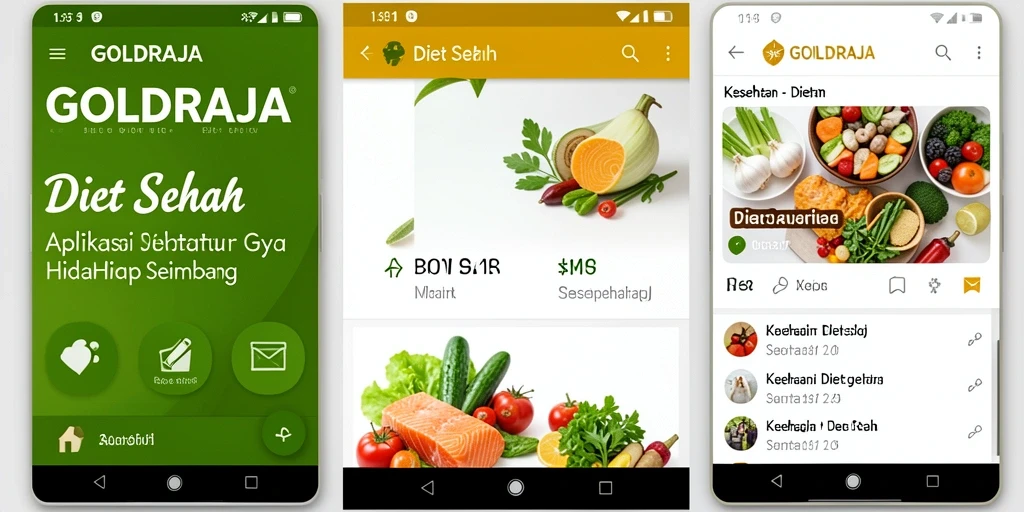 Antarmuka aplikasi GOLDRAJA yang modern dan user-friendly.