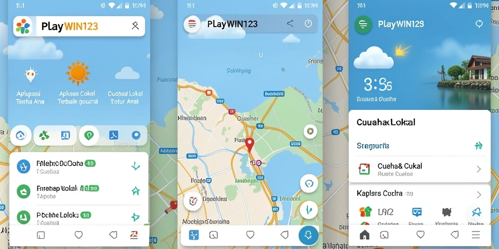 Antarmuka pengguna PLAYWIN123 menampilkan informasi cuaca yang jelas dan lengkap.