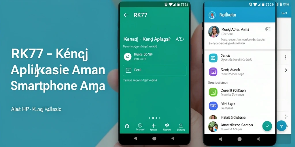 Tampilan antarmuka aplikasi Kunci Aplikasi RK77 yang modern dan intuitif.